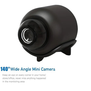 1080p Mini Camera with Night Vision, Motion Detection, Portable Wireless WiFi Surveillance, Lightweight Security Cam