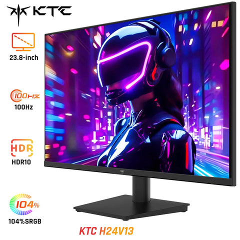 24" FHD 100Hz Gaming Monitor, VA Panel, 4000:1, 104% sRGB, HDR10