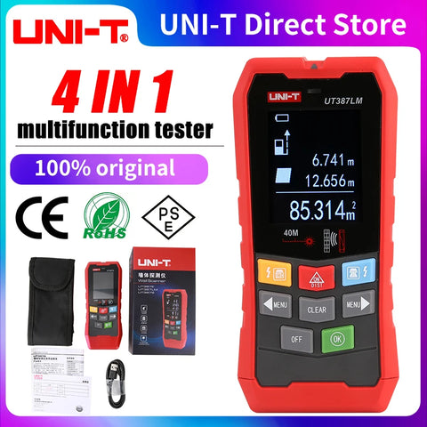 4-in-1 Wall Scanner Metal Detector Wood Stud Finder AC Voltage Live Wire Depth Tracker