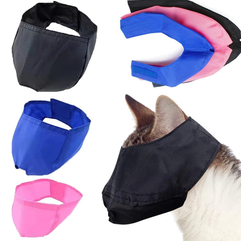 Cat Grooming Restraint Bag & Muzzle Set - Safe, Breathable, Anti-Bite Trimming Tool