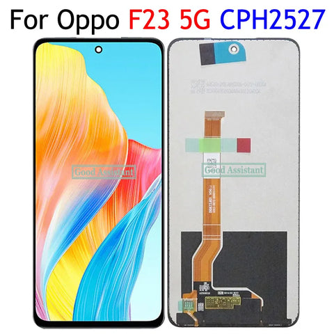 6.72" Black LCD Display Touch Screen Digitizer for Oppo F23 5G CPH2527 Replacement with Frame
