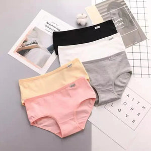 10-Pack Teen Cotton Underwear Girls Solid Colors Ages 10-16 Kids Panties