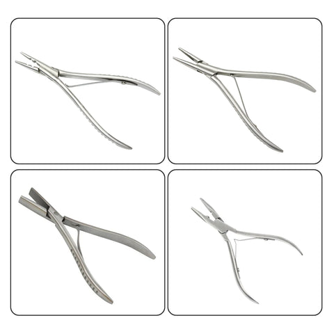 6.5" Stainless Steel Flat Pliers for Hair Extensions – Hair Extension Tool