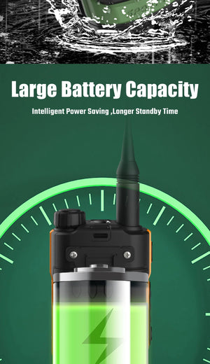 2025 Long Range Walkie Talkie 1000 Channel UHF VHF Ham Radio FM USB-C Charge Waterproof 2-Way Radio