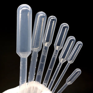 10 Pack Graduated Plastic Pipettes 0.2-10ml Disposable Liquid Droppers for Laboratory Use