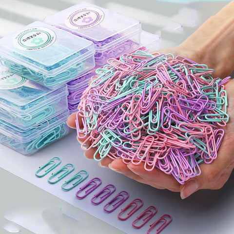 50pcs 28mm Metal Paperclips Bookmarks Index Clips for Documents, Papers, Office & School Stationery Supplies