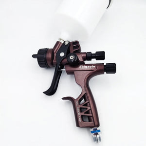 1.3mm Upper Pot Spray Gun for Auto, Furniture, Leather, and Metal - High Atomization, 6800 Gravity Pneumatic Tool