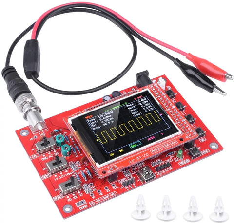 Fully Assembled Pocket Digital Oscilloscope Kit 2.4" TFT Display, DIY Electronics Learning Tool with Probe