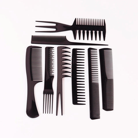 8 Piece Anti-Static Hair Styling and Clipper Comb Set for Real Hair Wigs & Ponytails