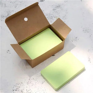 100pcs Kraft Blank Business/Message Cards - Thank You, Bookmark, Label, Learning Cards, Writing Paper