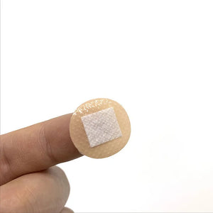 100pcs Waterproof Breathable Skin Tone Round Adhesive Bandages for Wound Dressing