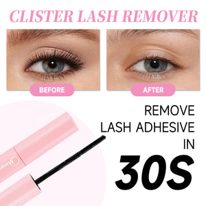 "Eyelash Extension Remover Kit: Tweezers & 8ml Glue Remover"