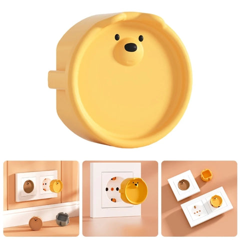 Childproof Silicone Outlet Covers - Infant Safety Dustproof Plug Protectors for EU Sockets