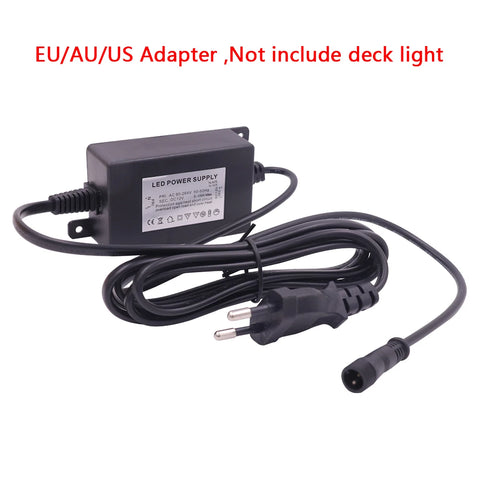 12V LED Deck Lights Power Supply Adapter EU/US/UK/AU Plug for DC 12V Lighting Accessories