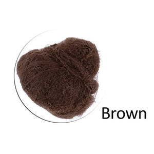 100pcs Brown Nylon Hair Nets for Dance Recitals, Bun Covers & Hair Weaving Caps
