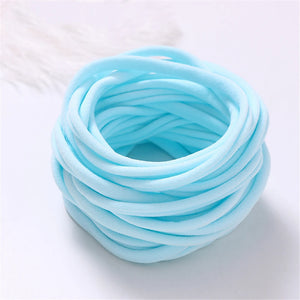 10-Pack Traceless Nylon Stretch Headbands for Newborns & Kids - Elastic Baby Hair Accessories