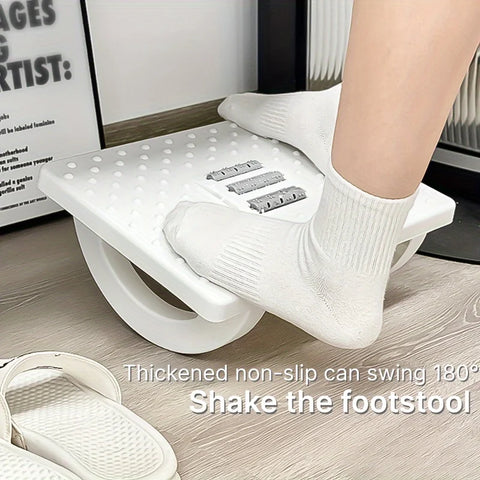 Comfort Foot Pedals & Stools with Massage for Fatigue Relief & Leg Rest Prevention