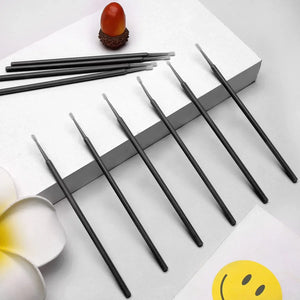 100-Pack Disposable Micro Brushes for Eyelash Extensions & Makeup