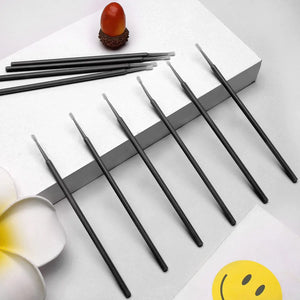 100-Pack Disposable Micro Brushes for Eyelash Extensions & Makeup