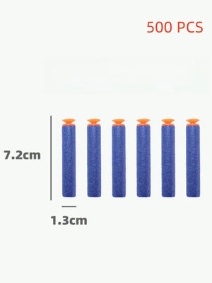 100-Pack 7.2cm Foam Dart Refills for Toy Blasters - Safe for Kids Ages 6+