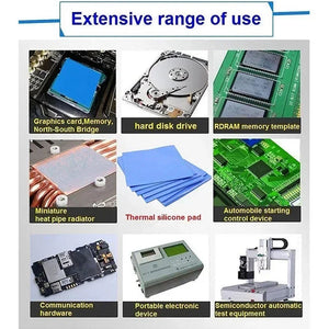 100x100x1.5mm Thermal Pad for GPU/CPU Cooling, High-Quality Silicone Heatsink Conductive Mat