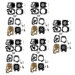10 Sets Carburetor Rebuild Kits for 26cc-52cc Motorbikes Dirt Pit Bikes Gasket Diaphragms Repair Durable