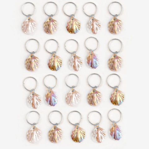 20pcs Women Shell Charm Hair Rings - Stylish Braided Dreadlock Clips Headdress Loc Jewelry Accessories