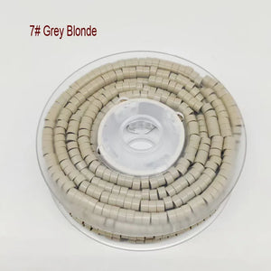 1000pcs 5.0mm Silicone Aluminum Micro Rings Hair Extension Beads with Loop Hook and Plier Tool Kit