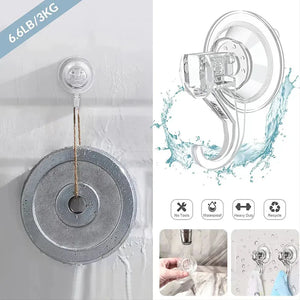 10-Pack Heavy-Duty Suction Cup Hooks for Kitchen, Bathroom, Shower Storage