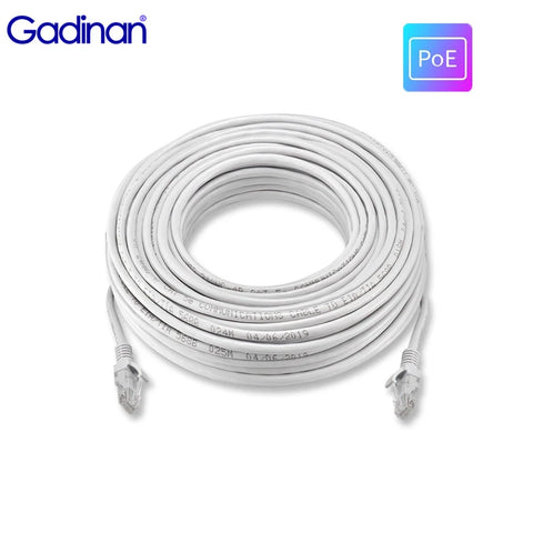 CCTV Ethernet Cable 10m-50m Cat5e RJ45 LAN Waterproof for CCTV PoE IP Camera System