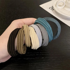 10-Pack No-Crease Spiral Hair Ties - Elastic Ponytail Holders for All Hair Types