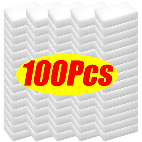 50/100pcs Magic Sponge Eraser Melamine Cleaner for Car Detailing 10x7x3cm Cleaning Sponges Car Wash