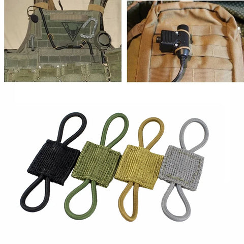 5pcs Antenna Binding Buckle Molle System Backpack Vest Tactical Retainer Accessories
