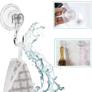 10-Pack Heavy-Duty Suction Cup Hooks for Kitchen, Bathroom, Shower Storage