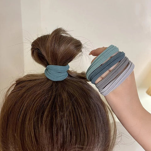 10-Pack No-Crease Spiral Hair Ties - Elastic Ponytail Holders for All Hair Types
