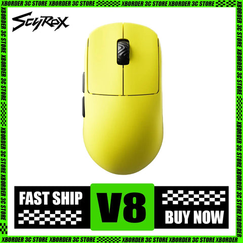 Dual Mode 8K Scyrox V8 Wireless Mouse, 36g Ergonomic Design, E-sports Gaming Mouse, PC Gamer Accessory