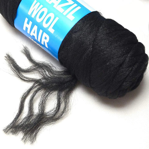 Flame Retardant Brazilian Wool Hair 70g Bundle for Box Braids Senegalese Twist
