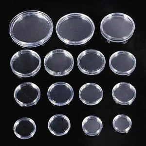 100-Pack Adjustable Coin Holders 16-46mm, Coin Storage Organizer Set