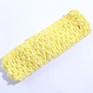 10 Pack 4cm Crochet Elastic Hairbands - Knit Headbands for Women Accessories