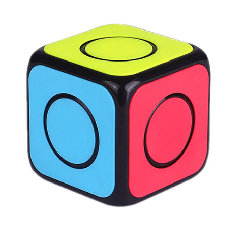 1x1 Speed Cube Puzzle Toy for Kids - Magic Brain Teaser Spinner, Educational