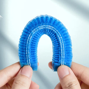 100pcs Disposable Elastic Mesh Caps Non-woven Breathable Hair Nets for Cooking, Food Service, Salon, Spa, Home