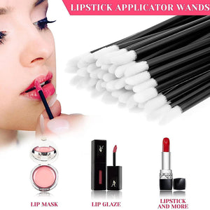 100-Pack Disposable Lip Gloss & Mascara Wands - Makeup Applicator Tool Set