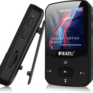 Portable Bluetooth MP3 Music Player Clip with Screen, FM, Recording, Clock, Pedometer Radio
