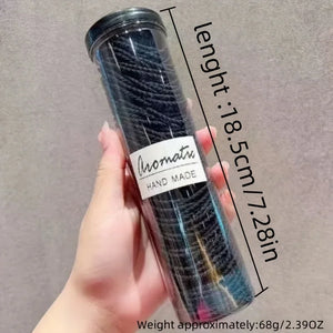 100 pcs Seamless Elastic Hair Ties Non-Slip Hair Rings Ropes for All Hair Types