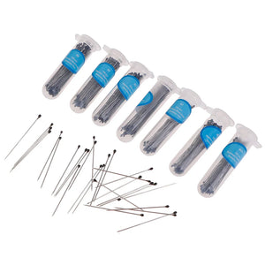 100 Pcs Stainless Steel Insect Pins with Plastic Box for Entomology & Lab Use