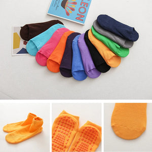 10 Pairs Non-Slip Socks for Kids & Adults - Trampoline, Sports, Outdoor, Parent-Child Cotton Set