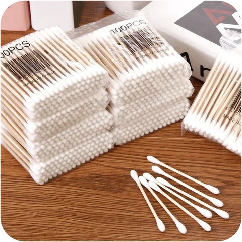Cotton Swabs 250 Pack - Soft Tip Disposable Buds for Makeup & Ear Cleaning