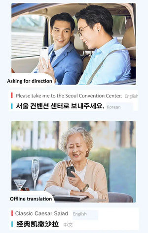 Portable T16 AI Voice Translator: 138 Languages, Real-Time, 3.1" Screen, Offline Capability, Voice Record