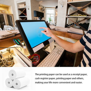 10 Rolls 57x25mm Thermal Paper for Kids Instant Print Camera - White Replacement Printing Paper Accessories
