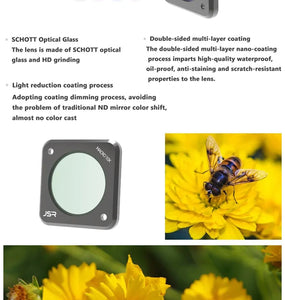 Camera Lens Filters for DJI Osmo Action 2: Aluminum UV, CPL, ND, NDPL, Night Filters Accessories